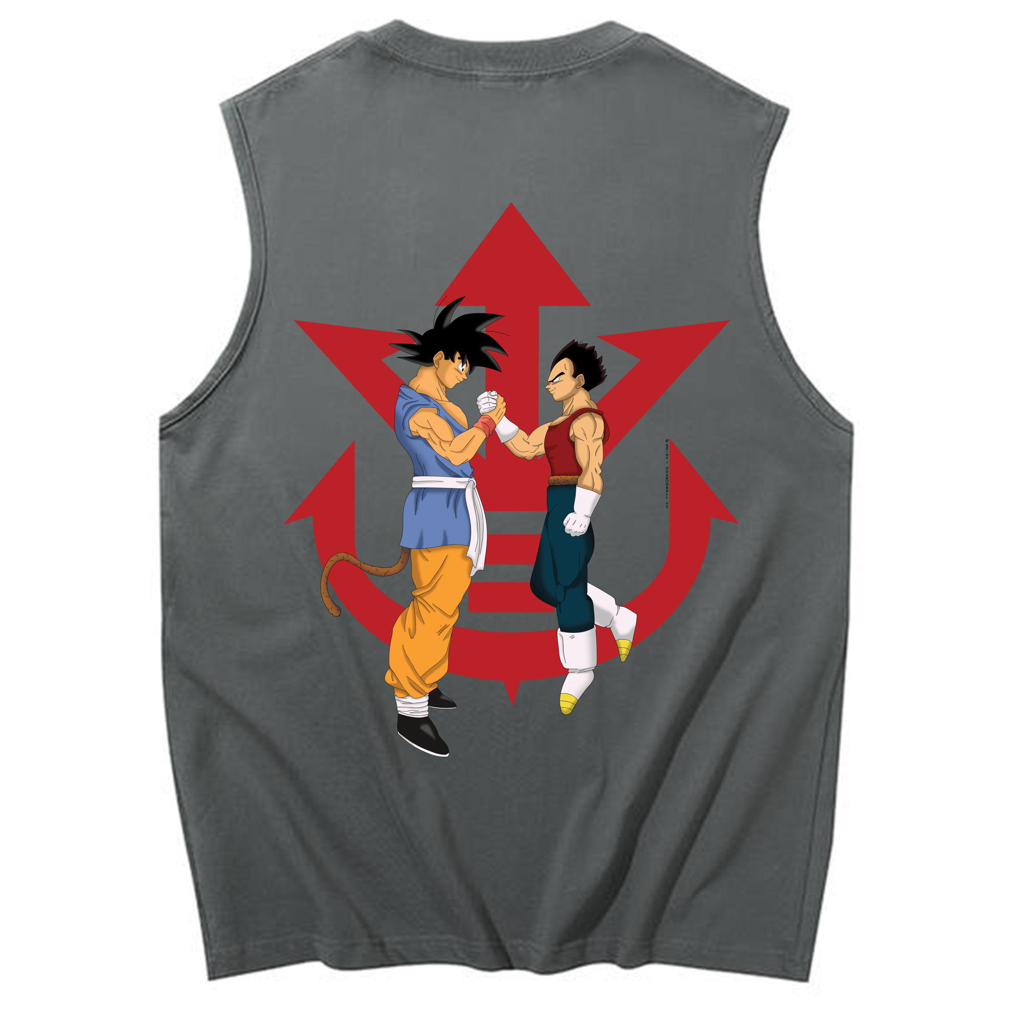 （画像用） ドラゴンボール 孫悟空（そん ごくう）Son Goku カカロット DRAGON BALL Kakarotto コットン100％タンクトップ（背面プリント）